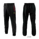 ライトストレッチフィッシングパンツ GM3777　ブラック×レッド